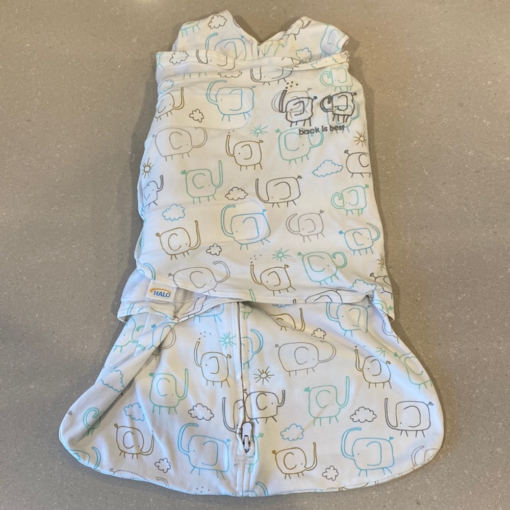 Newborn Halo Sleepsack with Velcro Swaddle